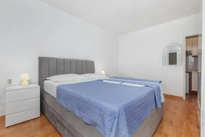 Krevet ili kreveti u jedinici u objektu Studio Brela 2752a
