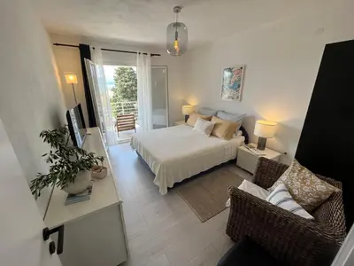 Krevet ili kreveti u jedinici u objektu Apartments Kale Center