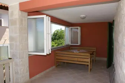 Tlocrt objekta Apartments by the sea Supetar, Brac - 4274