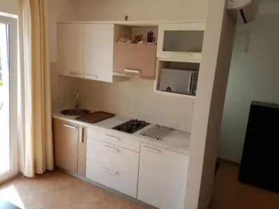 Kuhinja ili čajna kuhinja u objektu Apartments Villa Maslinica