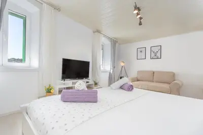 Krevet ili kreveti u jedinici u objektu Apartment Petric, old town Hvar