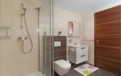 Kupaonica u objektu Holiday Home Postira With Sea View X