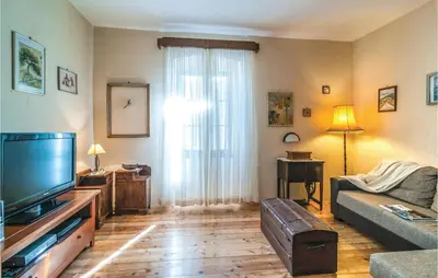 TV i/ili zabavni centar u objektu Holiday Home Bobovisca With Fireplace Xiv