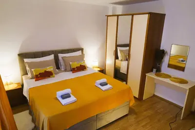 Krevet ili kreveti u jedinici u objektu Apartments Harmonija