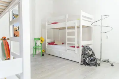Krevet ili kreveti u jedinici u objektu White Rabbit Hostel