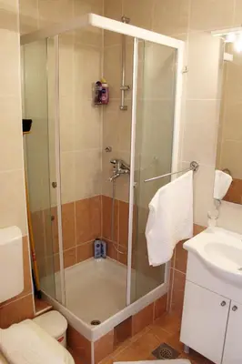 Kupaonica u objektu Apartment Beachfront