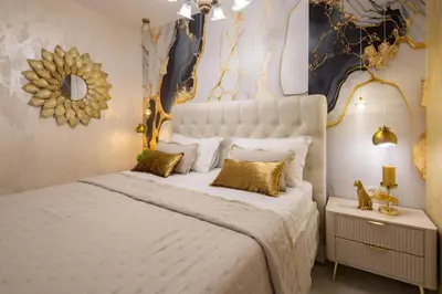 Krevet ili kreveti u jedinici u objektu Beachfront apartments Romilda