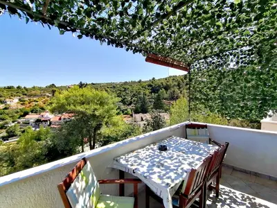 Balkon ili terasa u objektu Apartman Čanaki Splitska
