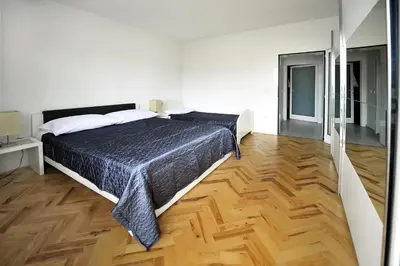 Krevet ili kreveti u jedinici u objektu Luxury Apartment Brela