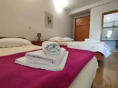 Krevet ili kreveti u jedinici u objektu Apartments Jadranka
