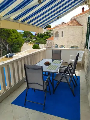 Balkon ili terasa u objektu Apartments by the sea Postira, Brac - 706