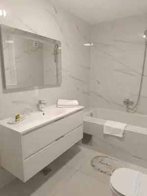 Kupaonica u objektu Sea View Family Apartment