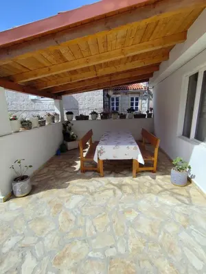 Popločani dio dvorišta ili vanjski dio objekta Apartments Milevčić