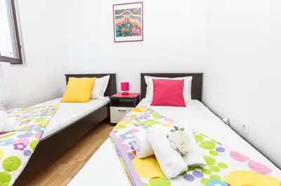 Krevet ili kreveti u jedinici u objektu Apartments Cvita