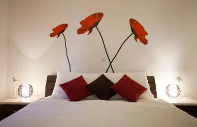 Krevet ili kreveti u jedinici u objektu Apartments Mediterranea with heated pool