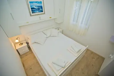 Krevet ili kreveti u jedinici u objektu Hvar Port View apartment