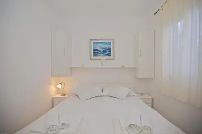 Krevet ili kreveti u jedinici u objektu Hvar Port View apartment
