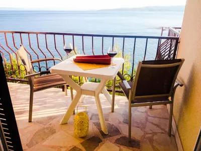 Balkon ili terasa u objektu Apartman Studio Ujević