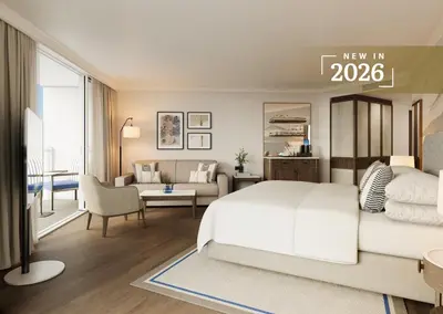 Krevet ili kreveti u jedinici u objektu Amfora Hvar Grand Beach Resort