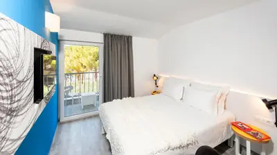 Krevet ili kreveti u jedinici u objektu Pharos Hvar Bayhill Hotel