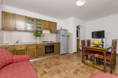 Kuhinja ili čajna kuhinja u objektu Apartments and Room Villa Niko