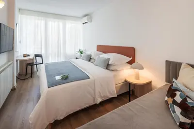 Krevet ili kreveti u jedinici u objektu Waterman Svpetrvs Resort - All Inclusive
