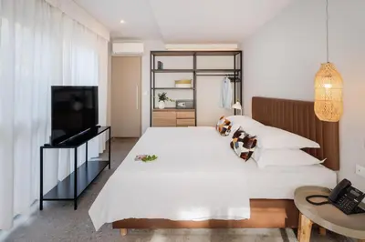 Krevet ili kreveti u jedinici u objektu Waterman Svpetrvs Resort - All Inclusive