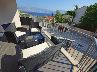 Balkon ili terasa u objektu Apartment Molo Lozna-6 by Interhome