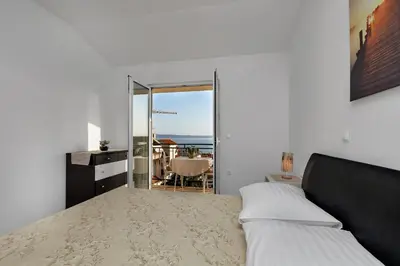 Krevet ili kreveti u jedinici u objektu Family apartments Leona Makarska