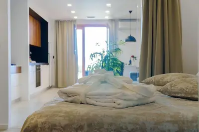 Krevet ili kreveti u jedinici u objektu Apartments Bikin