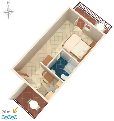 Tlocrt objekta Studio Stomorska 5239d