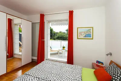 Krevet ili kreveti u jedinici u objektu Terrace Apartment