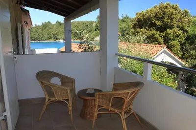 Balkon ili terasa u objektu Seaside secluded apartments Cove Karkavac - Scedro, Hvar - 8801