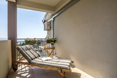Balkon ili terasa u objektu Family-friendly apartments with swimming pool Podstrana, Split - 7539