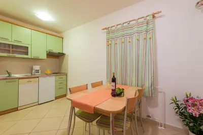 Kuhinja ili čajna kuhinja u objektu Apartments Villa Vallum