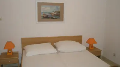 Krevet ili kreveti u jedinici u objektu Apartments by the sea Podstrana, Split - 8442