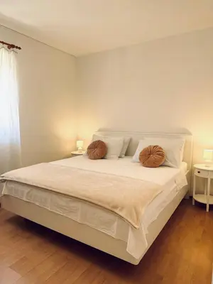 Krevet ili kreveti u jedinici u objektu Pina Hvar Garden Apartment - Center