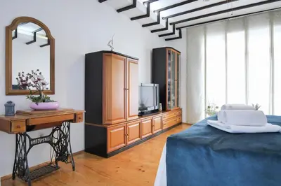 TV i/ili zabavni centar u objektu Apartment Beach Makarska