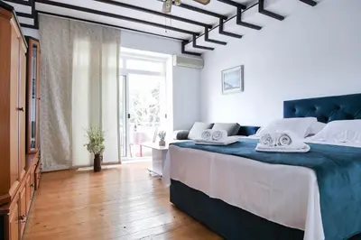 Krevet ili kreveti u jedinici u objektu Apartment Beach Makarska