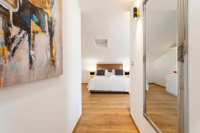Krevet ili kreveti u jedinici u objektu Apartments Ante 2 Hvar center, pool