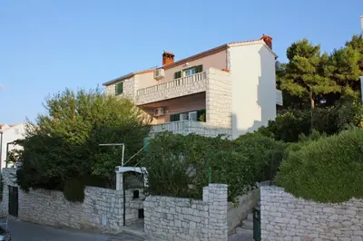 Tlocrt objekta Apartments with a parking space Postira, Brac - 5618