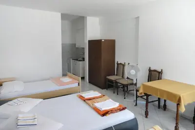 Krevet ili kreveti u jedinici u objektu Studio Lokva Rogoznica 2973c