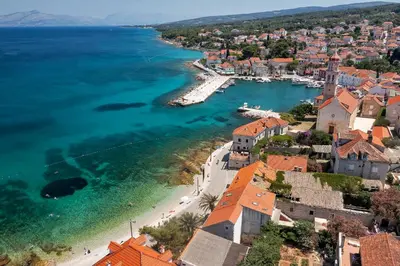 Tlocrt objekta Holiday house with a swimming pool Sutivan, Brac - 11496