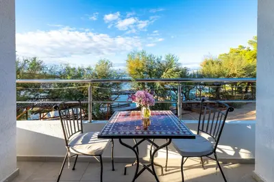 Balkon ili terasa u objektu Rooms by the sea Cove Pokrivenik, Hvar - 2069