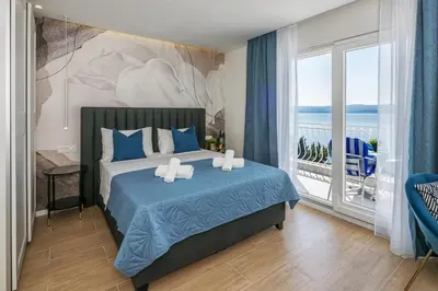 Krevet ili kreveti u jedinici u objektu Apartment Lokva Rogoznica 2973a