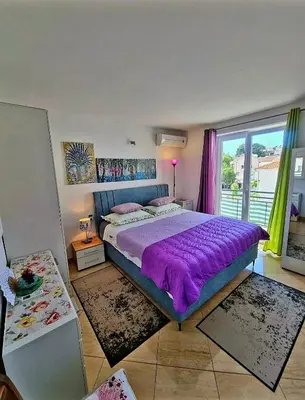 Krevet ili kreveti u jedinici u objektu Apartments by the sea Baska Voda, Makarska - 12421