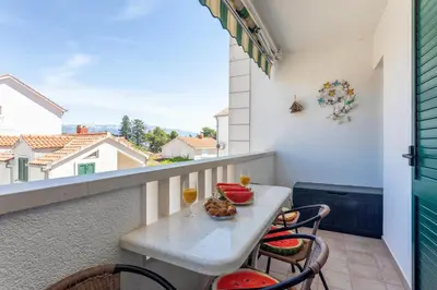 Balkon ili terasa u objektu Apartment Zara Supetar