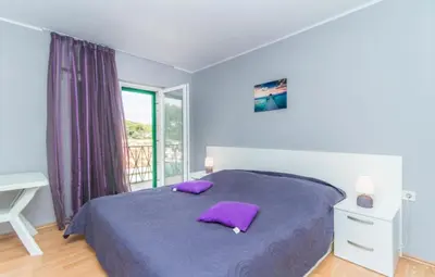 Krevet ili kreveti u jedinici u objektu Apartments by the sea Povlja, Brac - 12362