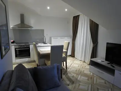 Kuhinja ili čajna kuhinja u objektu Apartments Villa Barbara
