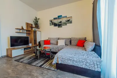 TV i/ili zabavni centar u objektu Apartments Essentia